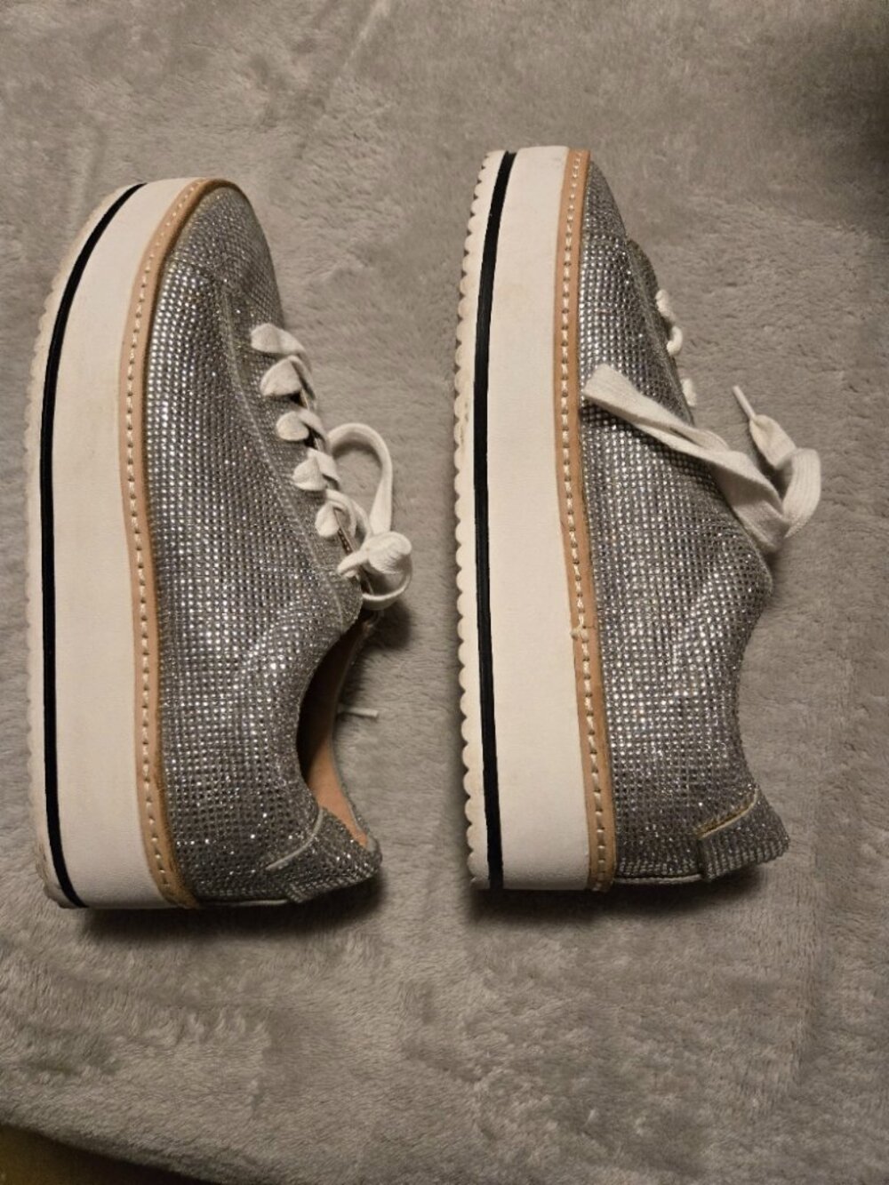 Chelsea and Violet Sparkle Bling Tennis Shoes